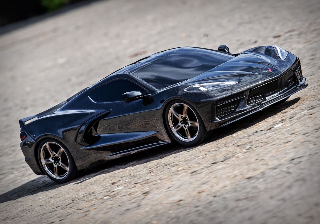 Traxxas Chevrolet Corvette Stingray: 1/10 AWD Supercar - Black