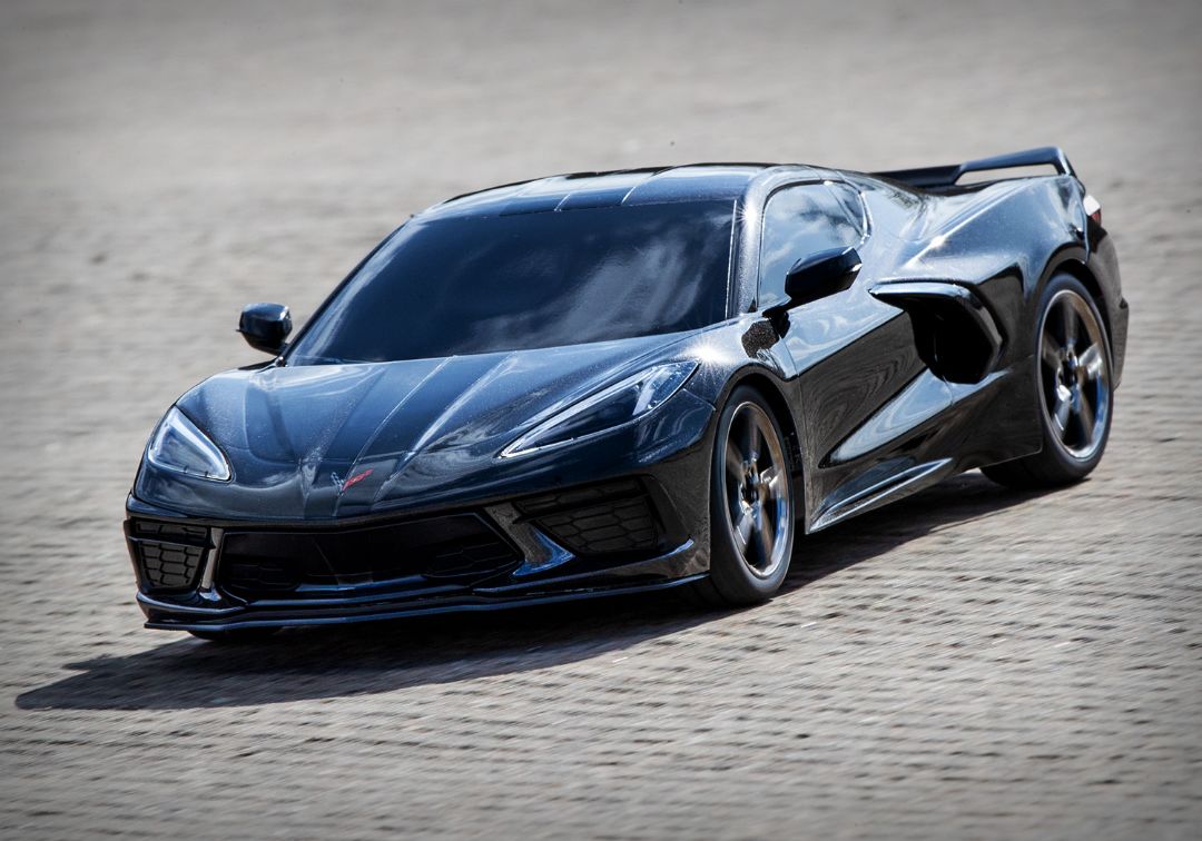Traxxas Chevrolet Corvette Stingray: 1/10 AWD Supercar - Black
