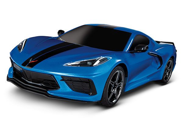 Traxxas Chevrolet Corvette Stingray: 1/10 Scale AWD Supercar with TQ 2.4GHz Radio System - Blue