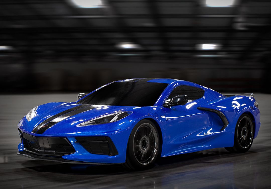 Traxxas Chevrolet Corvette Stingray: 1/10 AWD Supercar - Blue