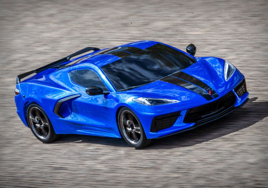 Traxxas Chevrolet Corvette Stingray: 1/10 AWD Supercar - Blue