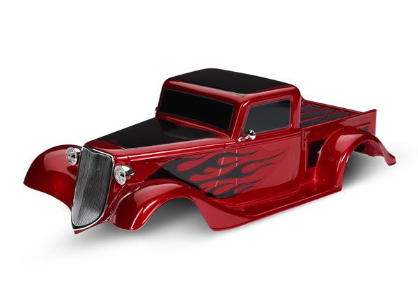 Traxxas Body, Factory Five '35 Hot Rod Truck, complete (red)