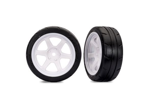 Traxxas 1.9" Front 6-Spoke Wheels & Response Tires - White (2)