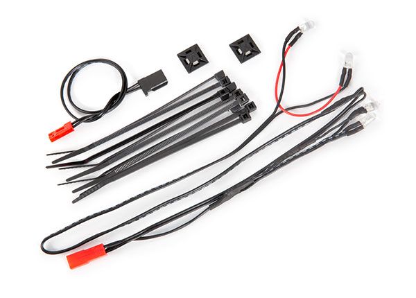 Traxxas LED light harness/ power harness/ zip ties (9)/ mounts - Click Image to Close