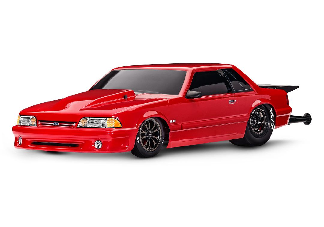 Traxxas Ford Mustang 5.0 Drag Slash RTR - Red - Click Image to Close