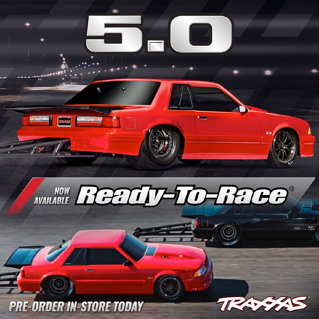 Traxxas Ford Mustang 5.0 Drag Slash RTR - Red