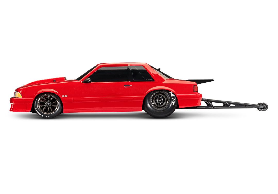 Traxxas Ford Mustang 5.0 Drag Slash RTR - Red - Click Image to Close