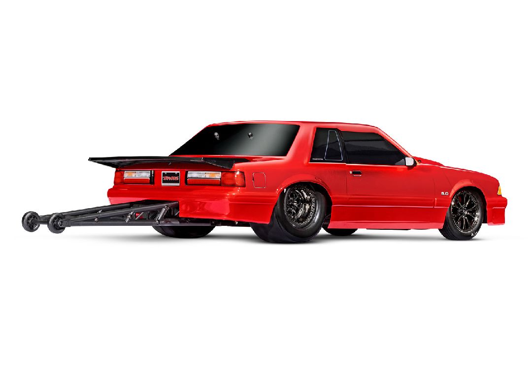 Traxxas Ford Mustang 5.0 Drag Slash RTR - Red - Click Image to Close