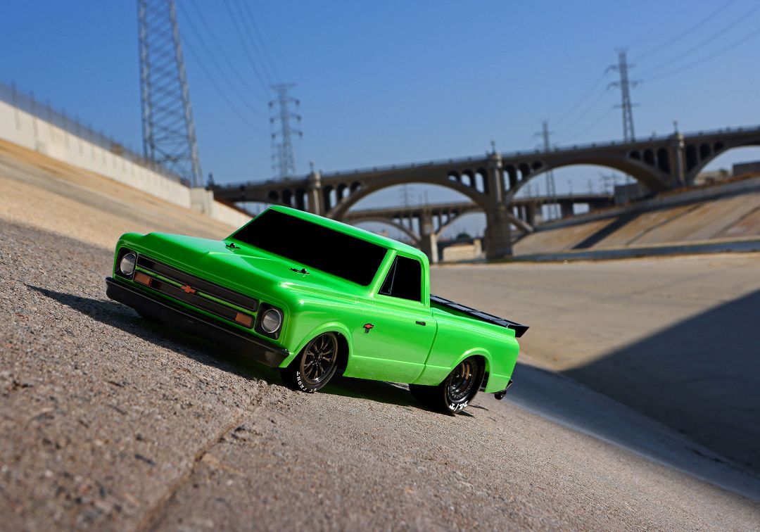 Traxxas 1967 Chevrolet C10 Drag Slash - Green Machine - Click Image to Close