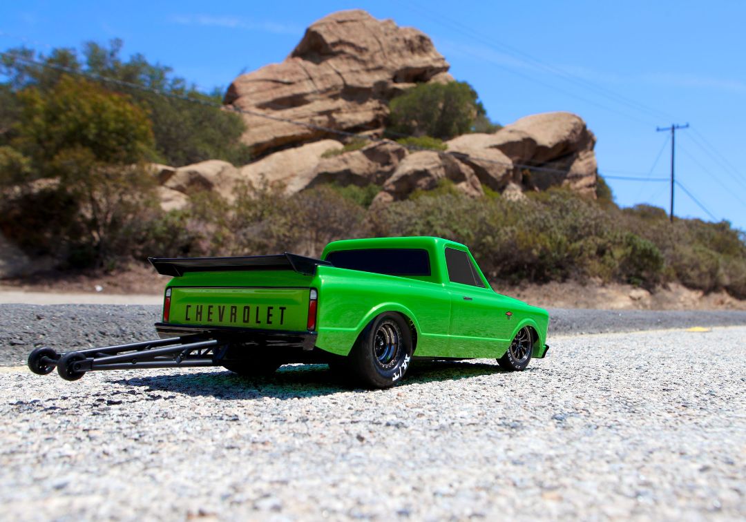 Traxxas 1967 Chevrolet C10 Drag Slash - Green Machine - Click Image to Close