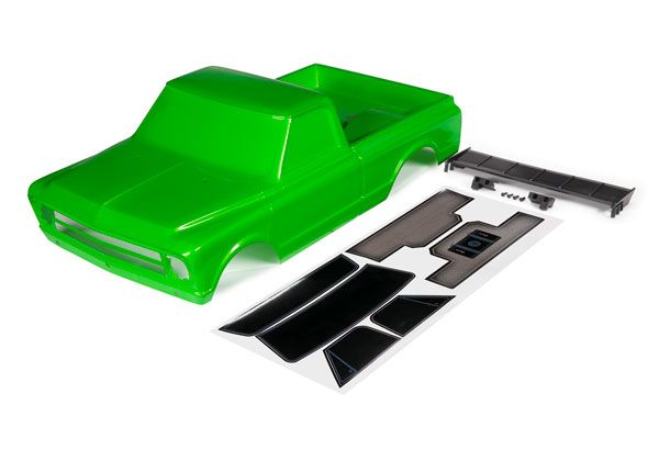 Traxxas Body, Chevrolet C10 (green) (includes wing & decals) - Click Image to Close