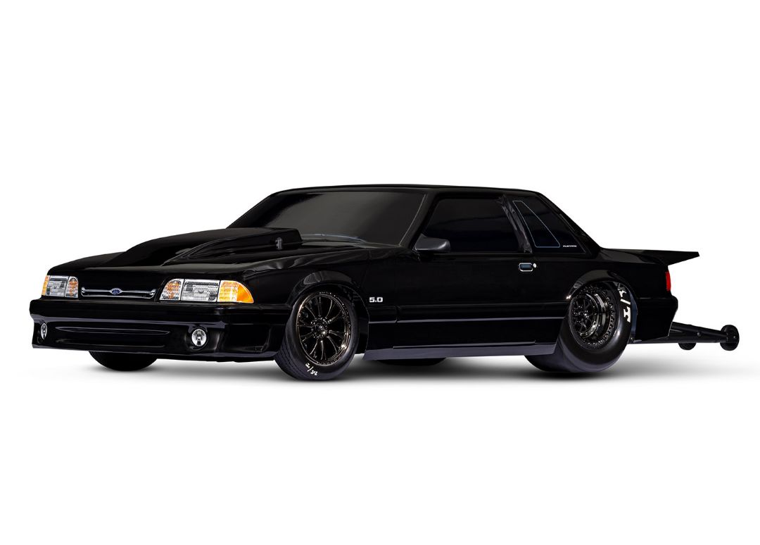 Traxxas Body, Ford Mustang, Fox Body, Black - Click Image to Close