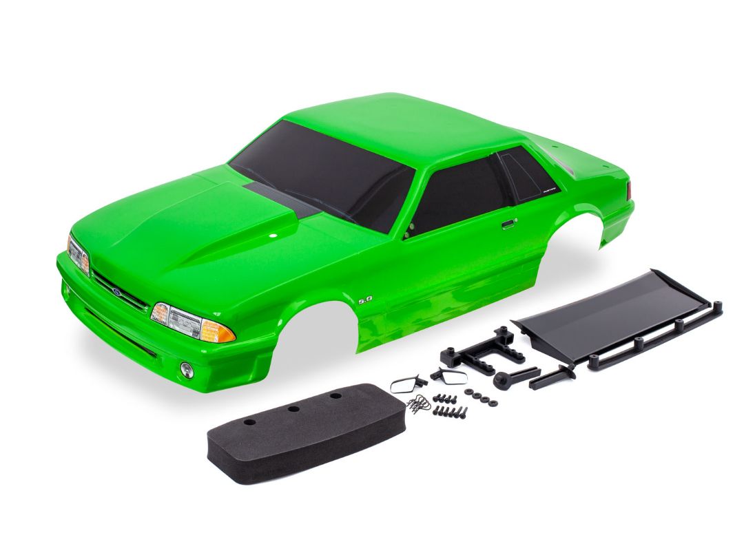 Traxxas Body, Ford Mustang, Fox Body, Green