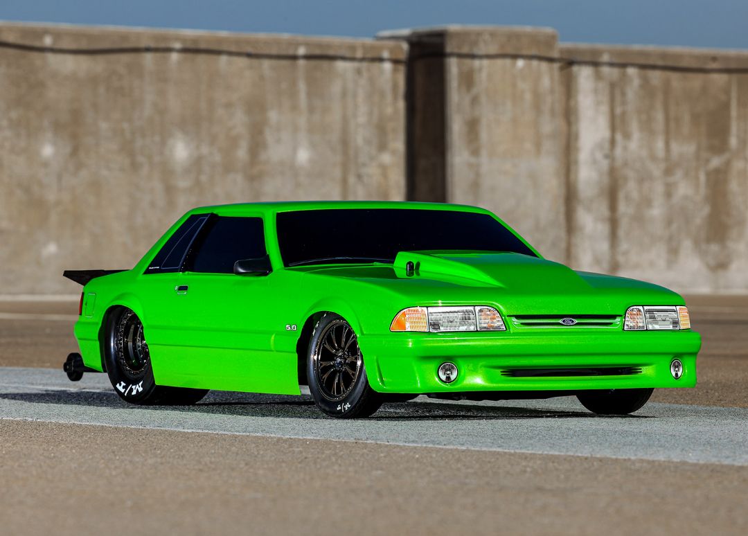 Traxxas Body, Ford Mustang, Fox Body, Green - Click Image to Close