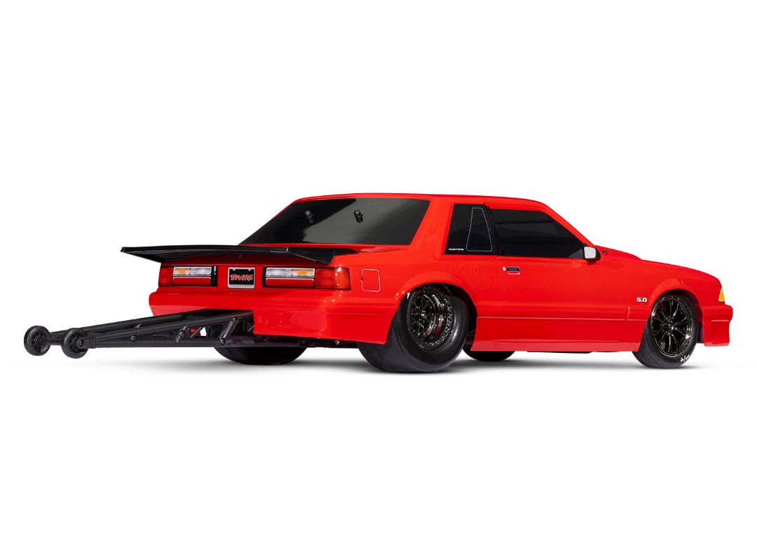 Traxxas Body, Ford Mustang, Fox Body, Red - Click Image to Close