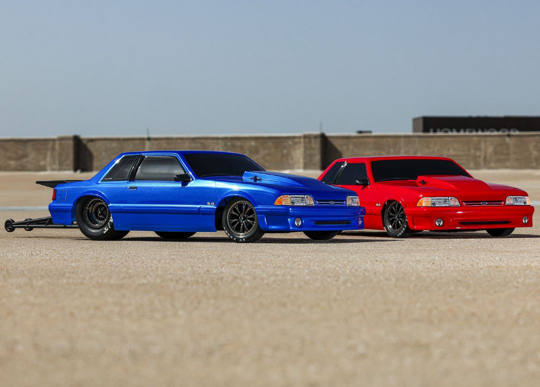 Traxxas Body, Ford Mustang, Fox Body, Red - Click Image to Close