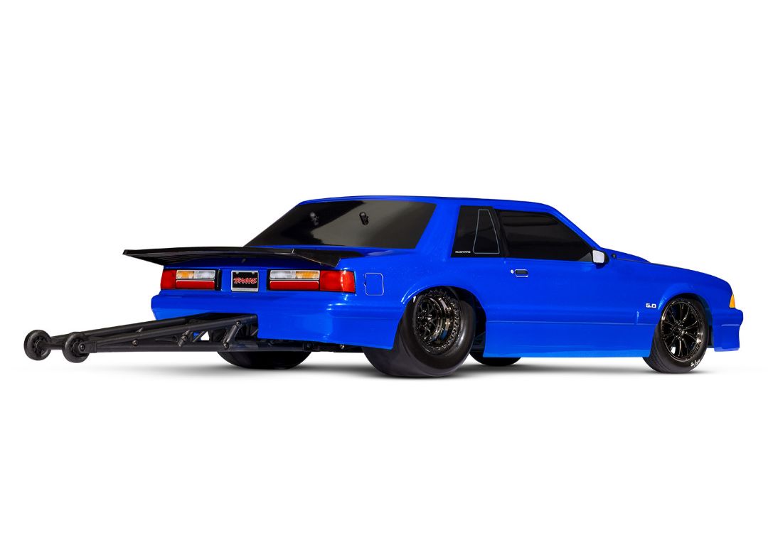 Traxxas Body, Ford Mustang, Fox Body, Blue - Click Image to Close