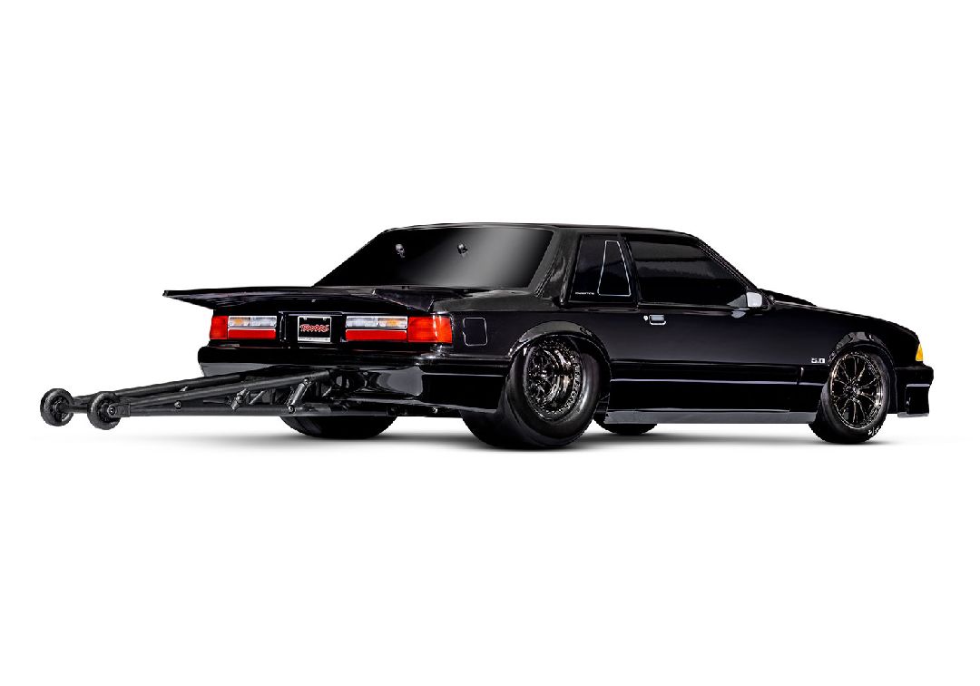Traxxas 1/10 Drag Slash Ford Mustang 5.0 ExtremeHD 2wd RTR - Blk - Click Image to Close