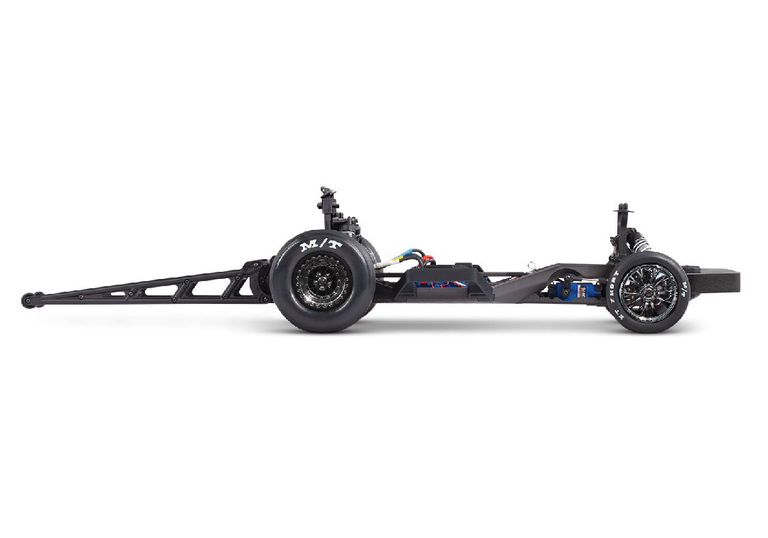 Traxxas 1/10 Drag Slash Ford Mustang 5.0 ExtremeHD 2wd RTR - Blk - Click Image to Close