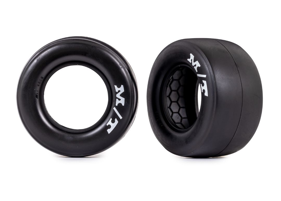 Traxxas Tires, Rear MT Drag Slicks (Sticky) (2) - Click Image to Close