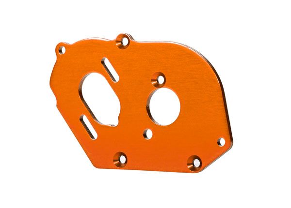 Traxxas Plate, motor, orange (4mm thick) (aluminum)
