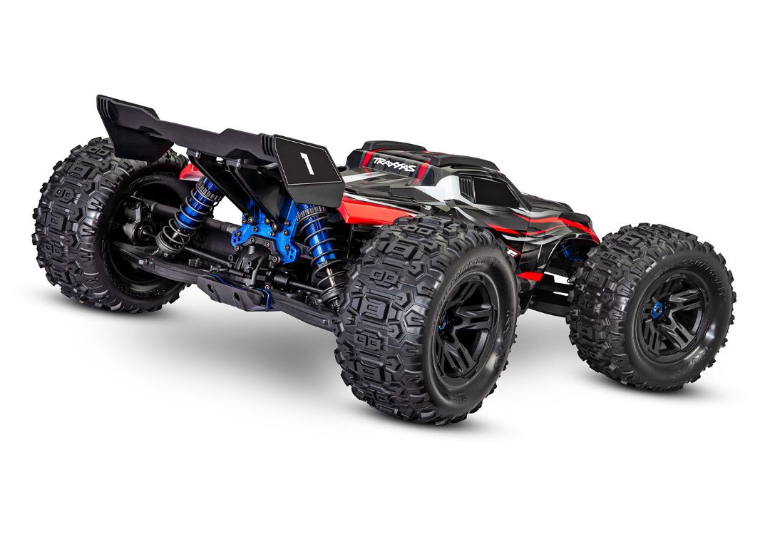 Traxxas Sledge: 1/8 Scale 4WD Brushless Monster Truck - Red - Click Image to Close