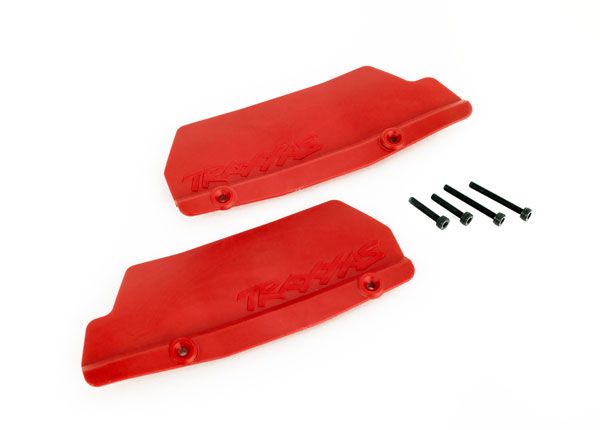 Traxxas Mud guards, rear, red (left and right)/ 3x15 CCS (2)