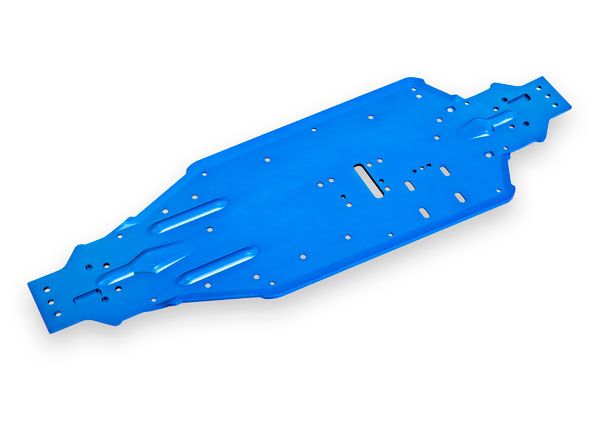 Traxxas Chassis, Sledge, aluminum (blue-anodized)
