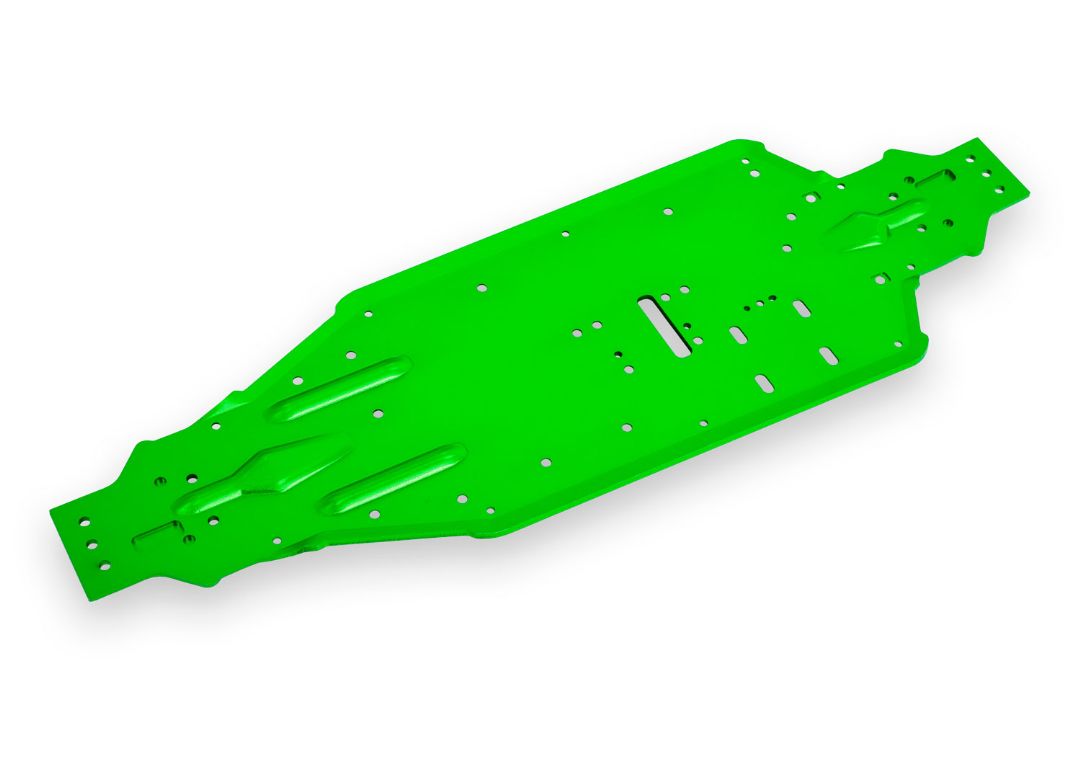Traxxas Chassis, Sledge, Aluminum (Green-Anodized)