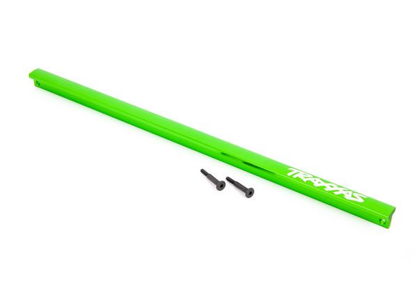 Traxxas Center brace (T-Bar),6061-T6 aluminum (green-anodized)/ 3x16 SS (2) (fits Sledge)