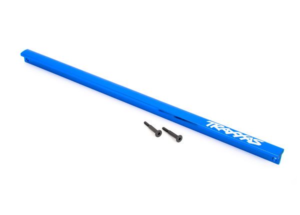 Traxxas Chassis brace (T-Bar),6061-T6 aluminum (blue-anodized)/ 3x16 SS (2) (fits Sledge)