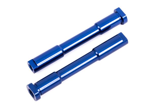 Traxxas Bellcrank posts, steering (aluminum, blue-anodized)
