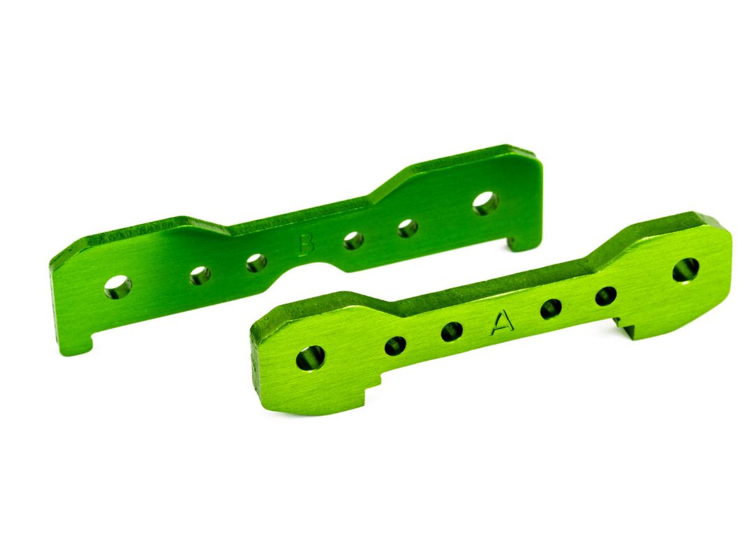 Traxxas Tie Bars, Front, 6061-T6 Aluminum (Green-Anodized) (Fits Sledge)