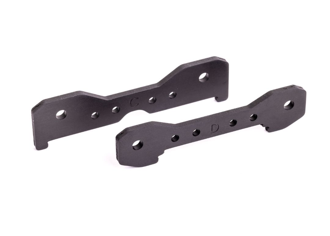 Traxxas Tie Bars, Rear, 6061-T6 Aluminum (Dark Titanium-Anodized) (Fits Sledge)