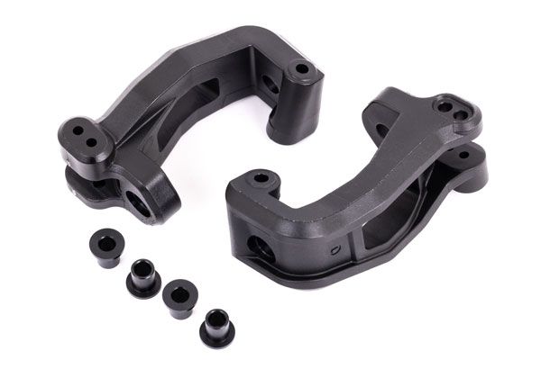 Traxxas Caster blocks (c-hub),left & right/ kingpin bushings (4)