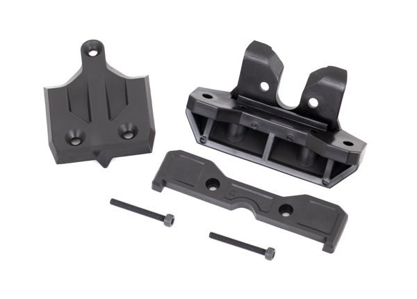 Traxxas Bumper, rear/ skidplate, rear/ tie bar mount, rear/ 3x25