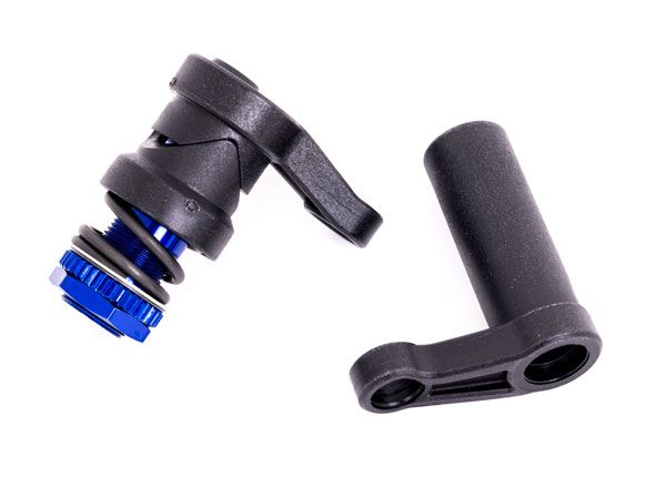 Traxxas Servo saver/ servo saver spring/ servo horn, steering (a - Click Image to Close