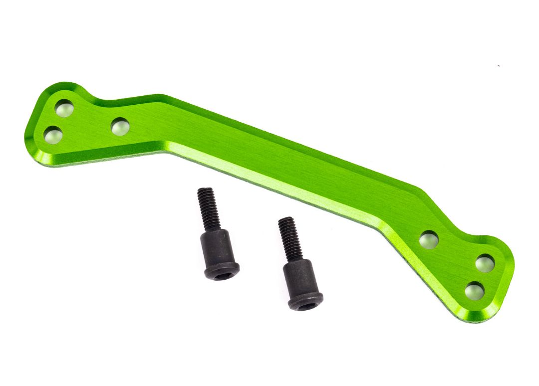 Traxxas Draglink, Steering, 6061-T6 Aluminum (Green-Anodized)/ 3X14mm SS (2)