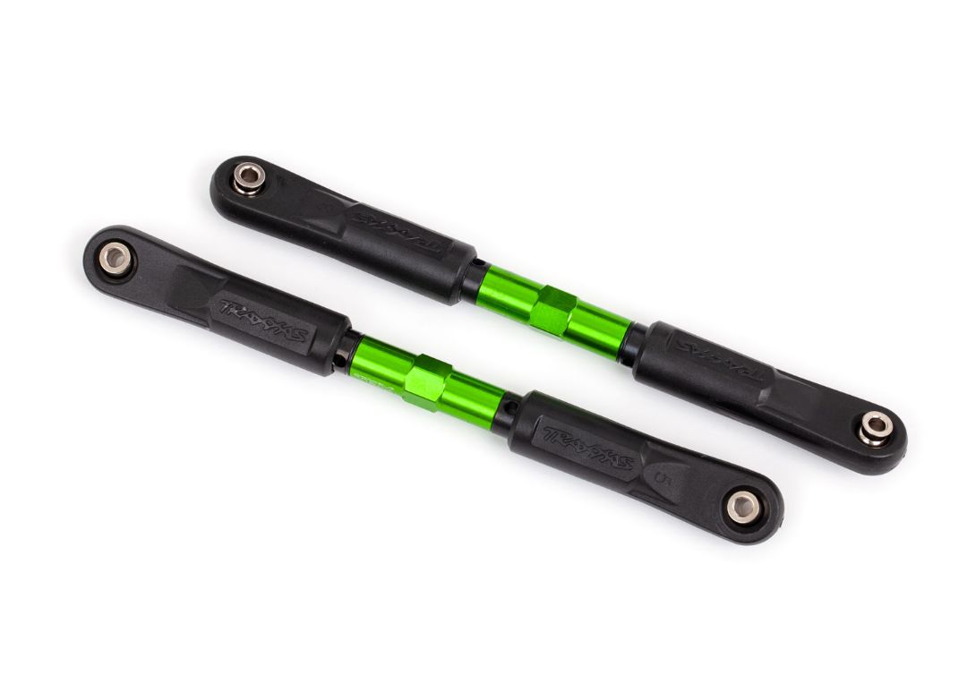 Traxxas Toe Links, Sledge (Tubes Green-Anodized, 7075-T6 Aluminum, Stronger Than Titanium) (120Mm) (2)/ Rod Ends, Assembled With Steel Hollow Balls (4)/ Aluminum Wrench, 8Mm (1)