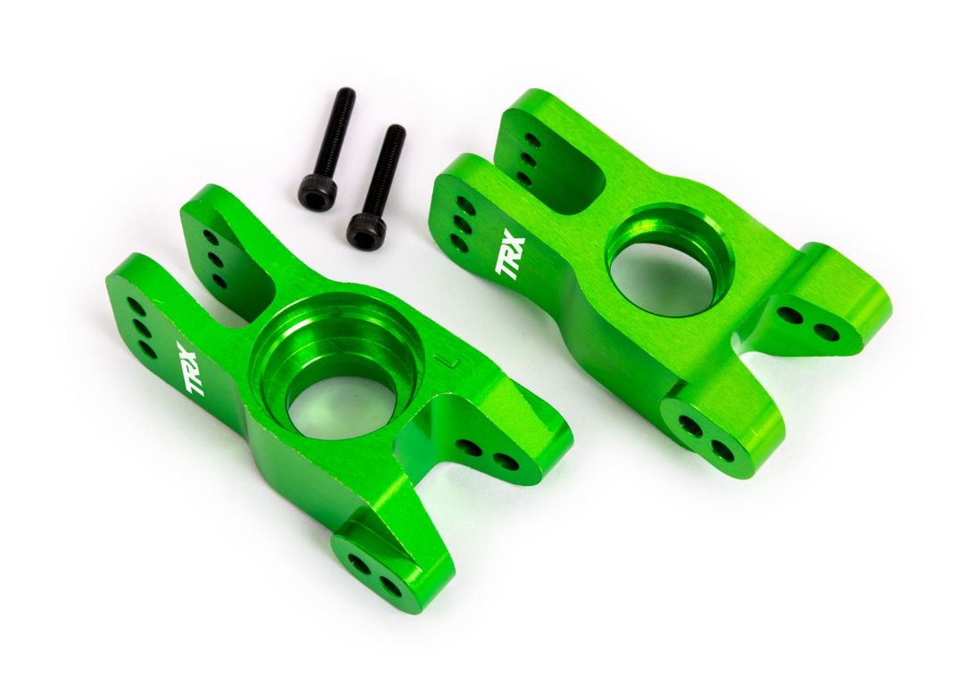 Traxxas Carriers, Stub Axle, 6061-T6 Aluminum (Green-Anodized) (Left And Right)