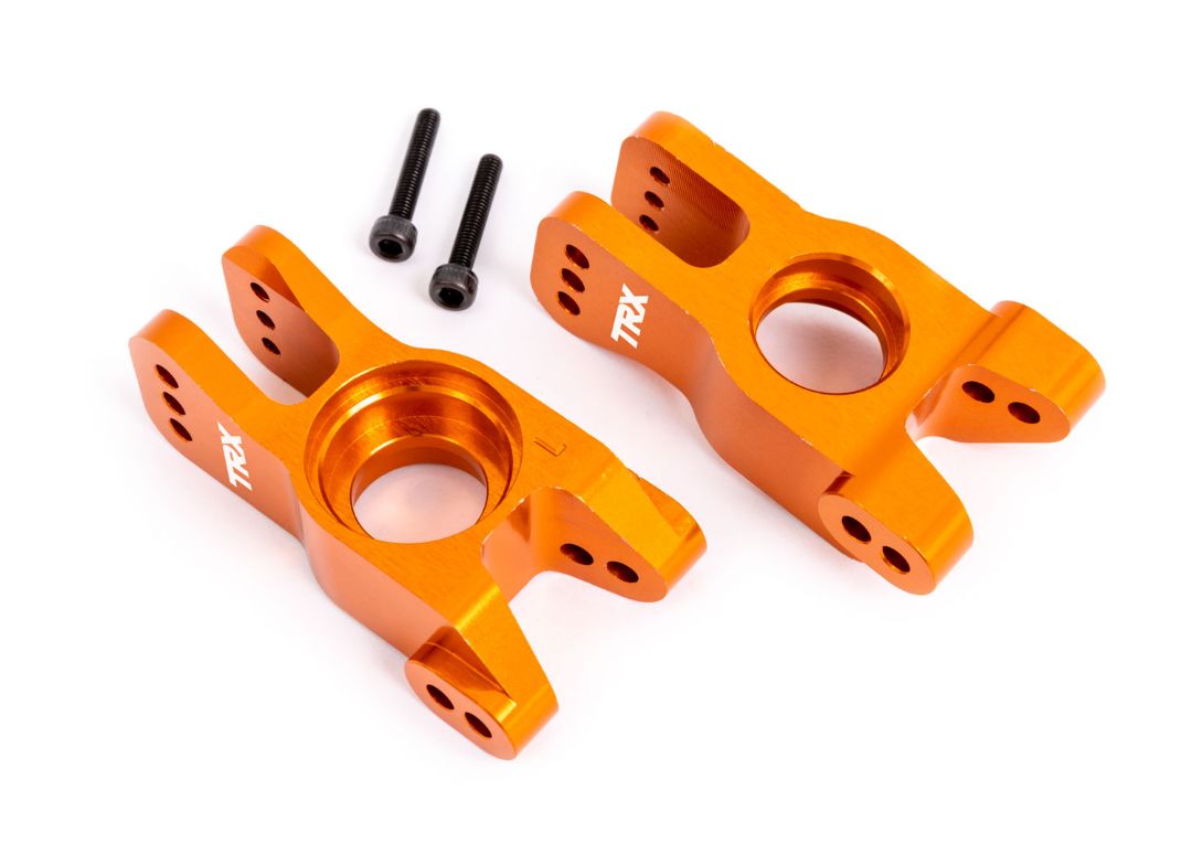 Traxxas Carriers, Stub Axle, 6061-T6 Aluminum (Orange-Anodized) (Left And Right)