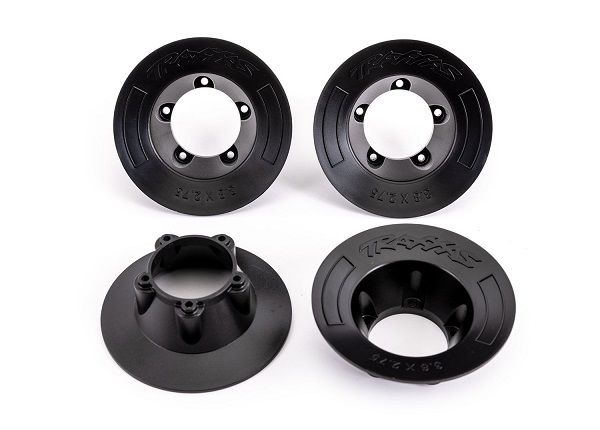 Traxxas Wheel Covers, Black (4) (Fits TRA9572 Wheels)