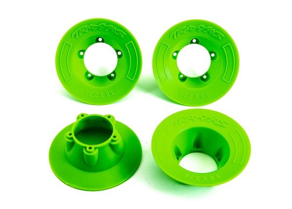 Traxxas Wheel Covers, Green (4) (Fits TRA9572 Wheels)