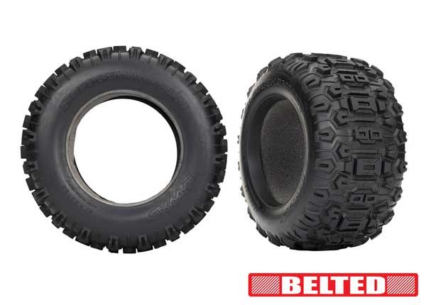 Traxxas Tires, 3.8" Sledgehammer® Belted - Click Image to Close