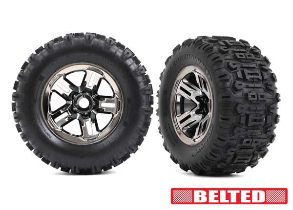 Traxxas Premount 3.8" Black Chrome & Sledgehammer® Belted