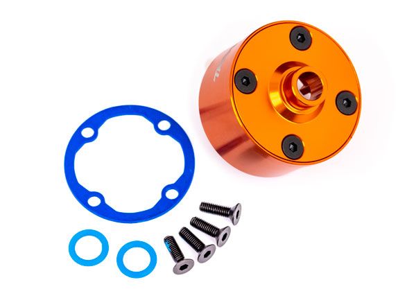 Traxxas Carrier, Differential (Aluminum, Orange-Anodized) - Click Image to Close