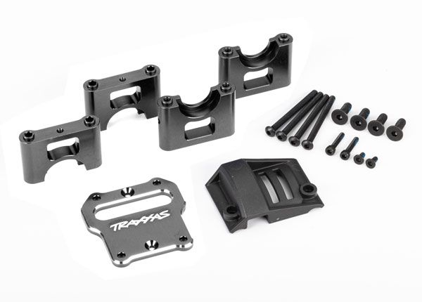 Traxxas Mount, Center Differential Carrier, 6061-T6 Aluminum (Dark Titanium-Anodized)