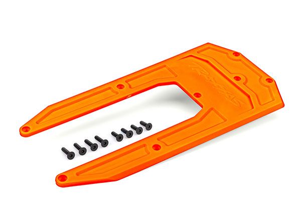 Traxxas Skidplate, Chassis, Orange (Fits Sledge)