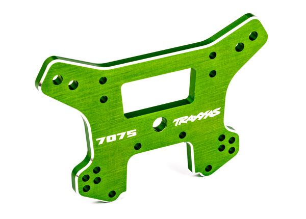 Traxxas Shock Tower, Rear, 7075-T6 Aluminum (Green-Anodized) - Click Image to Close