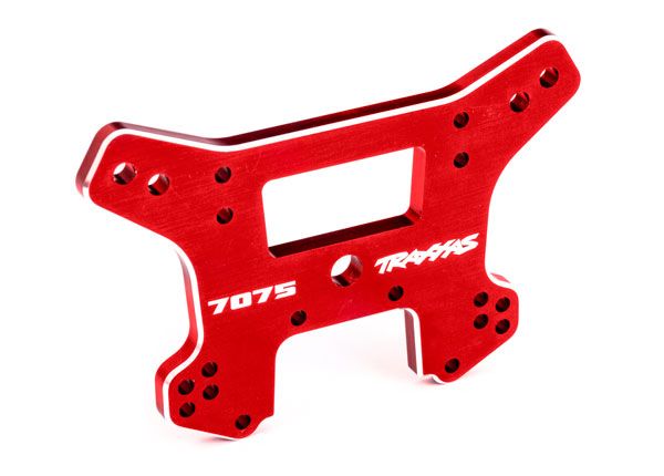 Traxxas Shock Tower, Rear, 7075-T6 Aluminum (Red-Anodized)